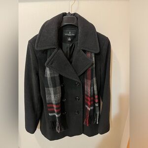 London Fog Charcoal Wool Jacket